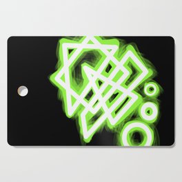 Glowing green cyberpunk pattern Cutting Board
