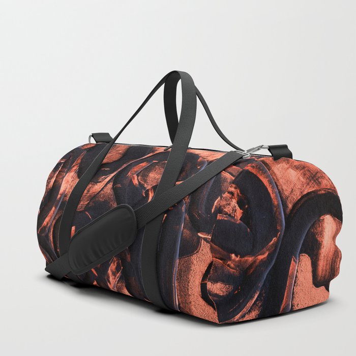 Coral Copper Ros Rubber Duffle Bag