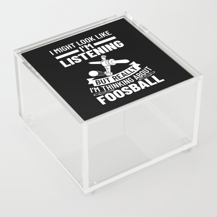 Foosball Table Soccer Game Ball Outdoor Player Acrylic Box