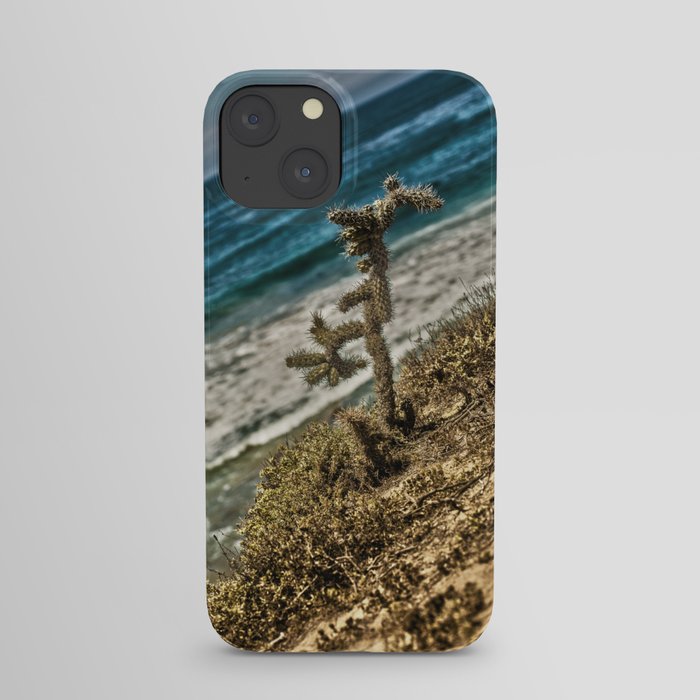 The Lonely Golden Cactus. iPhone Case