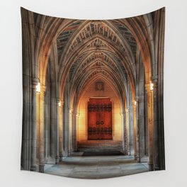 The Archway at Duke l Durham NC Photography Wall Tapestry