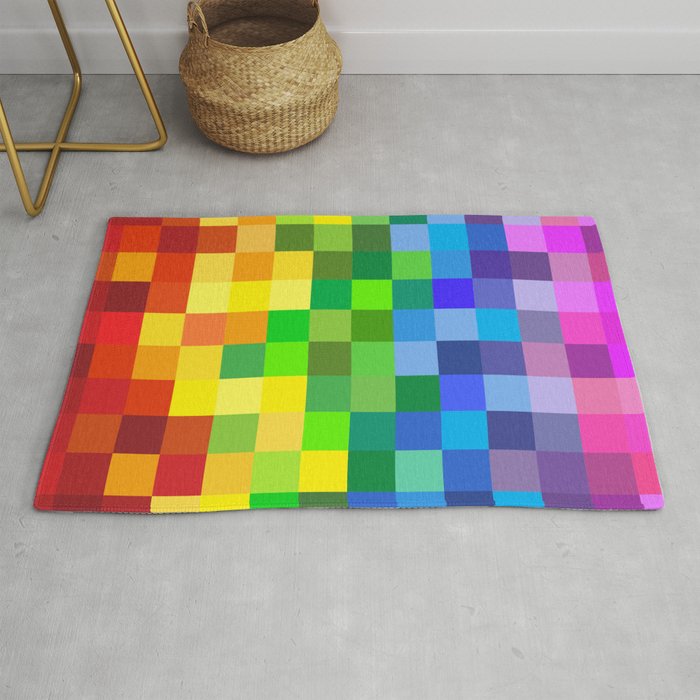 Color Grid Rug