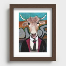 The Bull Recessed Framed Print