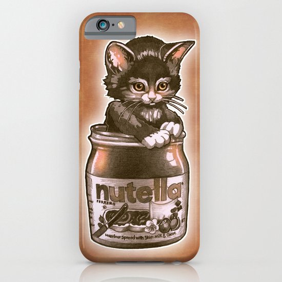 Kitten Loves Nutella iPhone & iPod Case