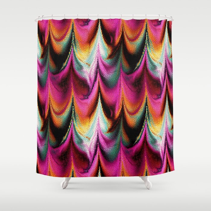 Abstract Feather organic pattern Shower Curtain