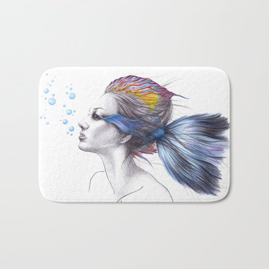 When I was a fish Bath Mat