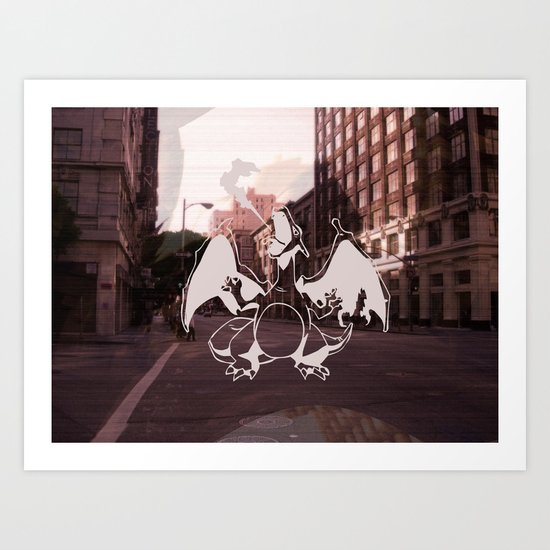 Los Angeles Beware Art Print