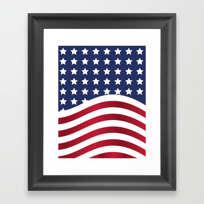 Patriotic America Framed Art Print