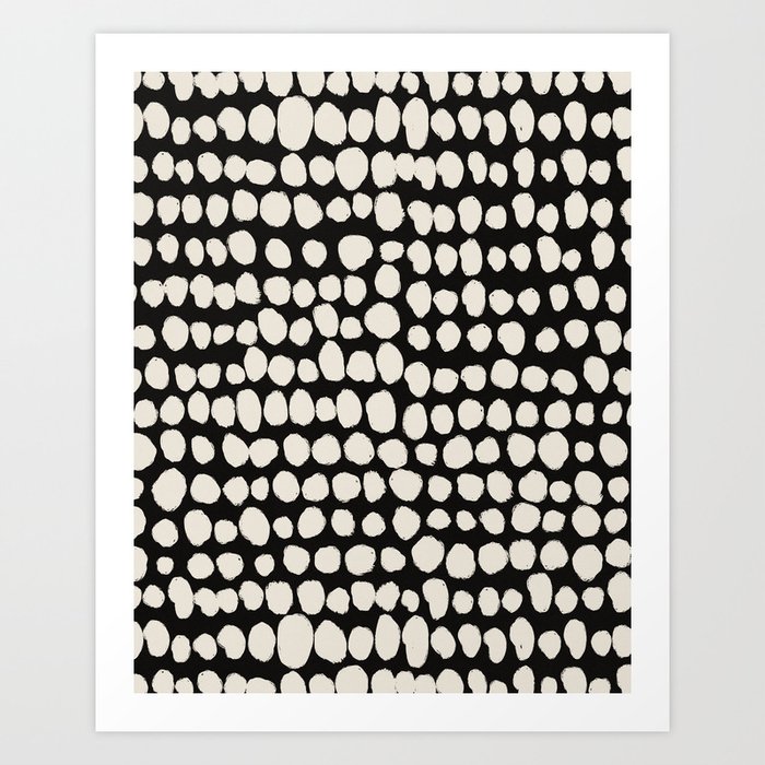 Irregular Polka Dot Pattern #2 Art Print