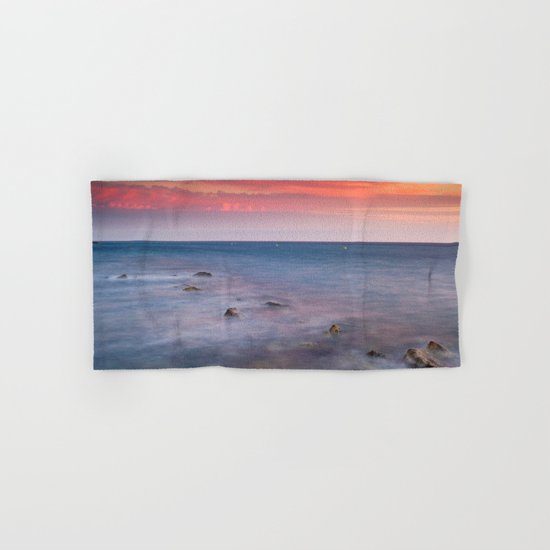 "Living...." Love the sea.... Hand & Bath Towel
