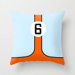 Gulf Le Mans Tribute design Throw Pillow