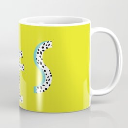 YES Poster | Lime Dalmatian Pattern Coffee Mug