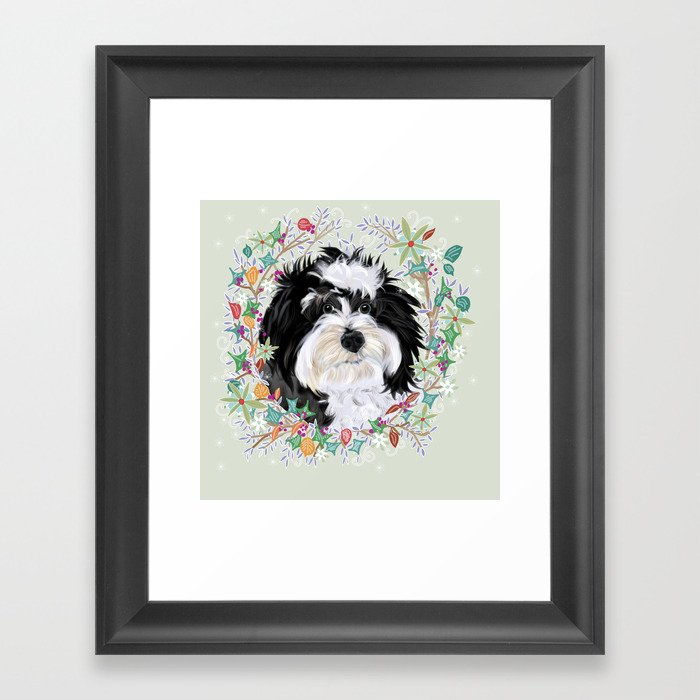 Bernedoodle Framed Art Print