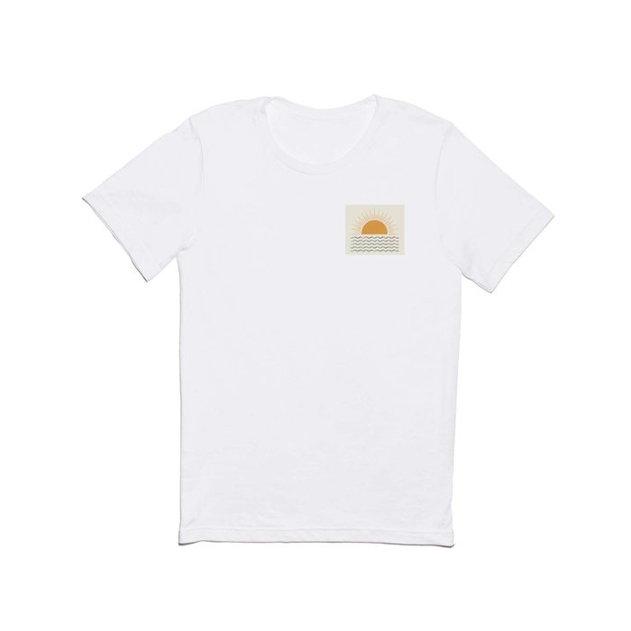 Sunrise Ocean -  Mid Century Modern Style T Shirt