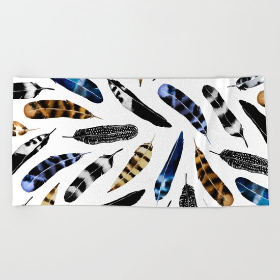Bohemian Free Feather Beach Towel
