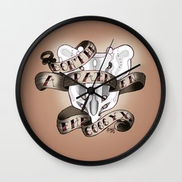 Pain in the Coccyx Wall Clock