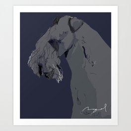 Kerry Blue Terrier Art Print