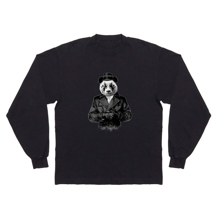 Rorschach Panda Long Sleeve T Shirt