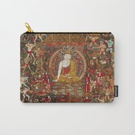 Tibetan Buddhist Thangka Sakyamuni’s Temptation  Carry-All Pouch