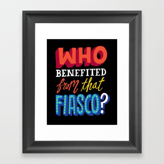 This Fiasco Framed Art Print