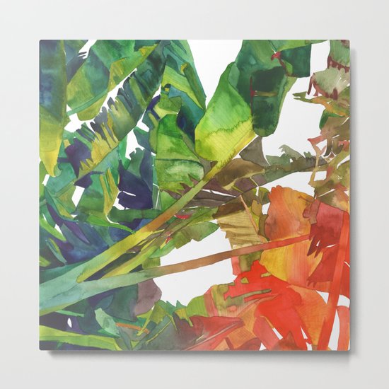 Bananas leaves Metal Print