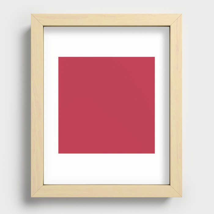 Persian Red Recessed Framed Print