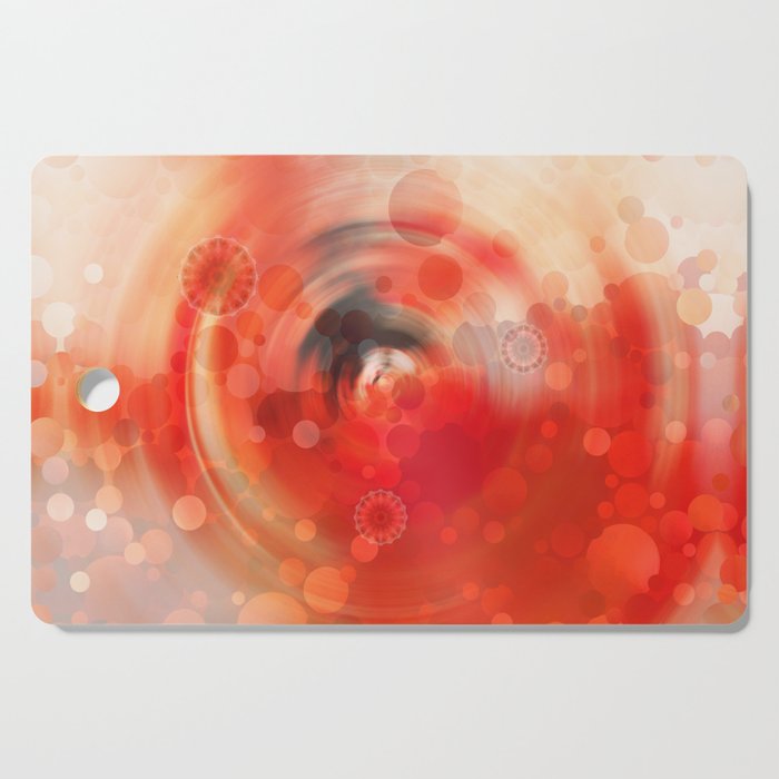 Victory Dance - Red And Black Abstract Art Cutting Board