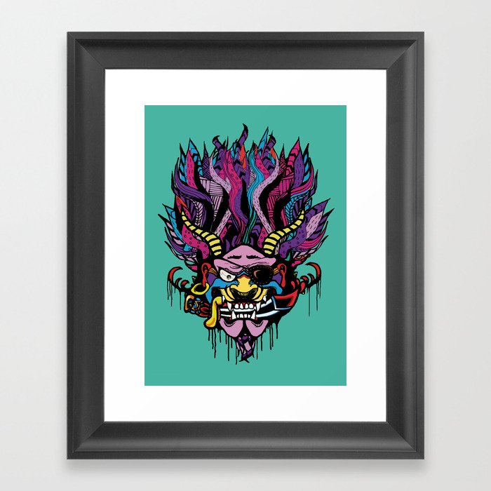  Pirate Demon Warlord Framed Art Print