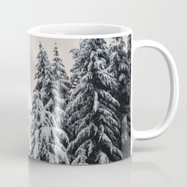 Winter Woods II - Snow Capped Forest Adventure Nature Photography Coffee Mug