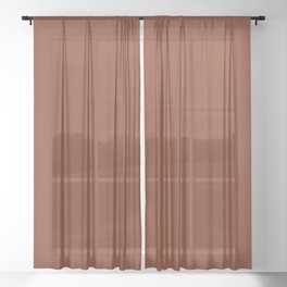 Mhorr's Gazelle Brown Sheer Curtain