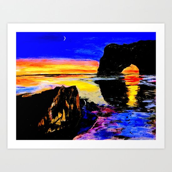 Cordova Sunset Art Print