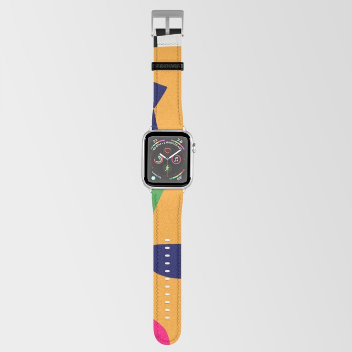Bold and vibrant abstract shapes Apple Watch Band