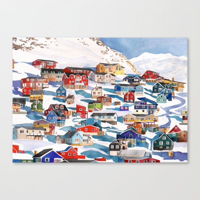 Qaqortoq Leinwanddruck Qaqortoq Leinwanddruck