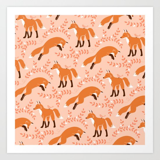 Socks the Fox - Dawn Art Print