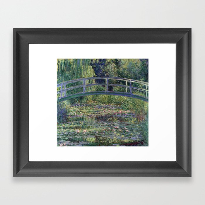 Water Lilies and the Japanese Bridge by Claude Monet Framed Art Print