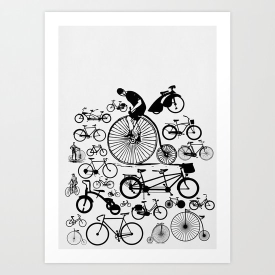 Bicycles Art Print