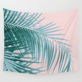 Palm Leaves Blush Summer Vibes #3 #tropical #decor #art #society6 Wall Tapestry