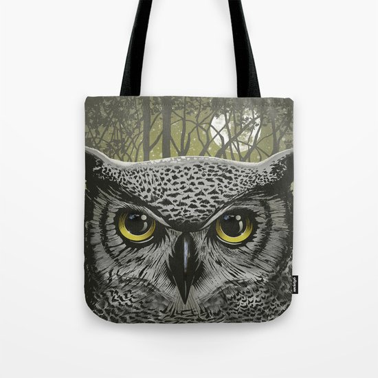 Moon Owl Tote Bag