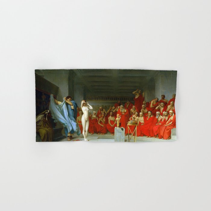 Phryne Revealed Areopagus Painting By Jean Leon Gerome Hand & Bath Towel