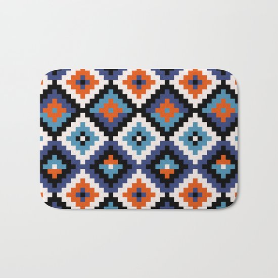 Aztec pattern Bath Mat