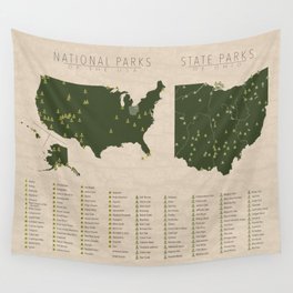 US National Parks - Ohio Wall Tapestry