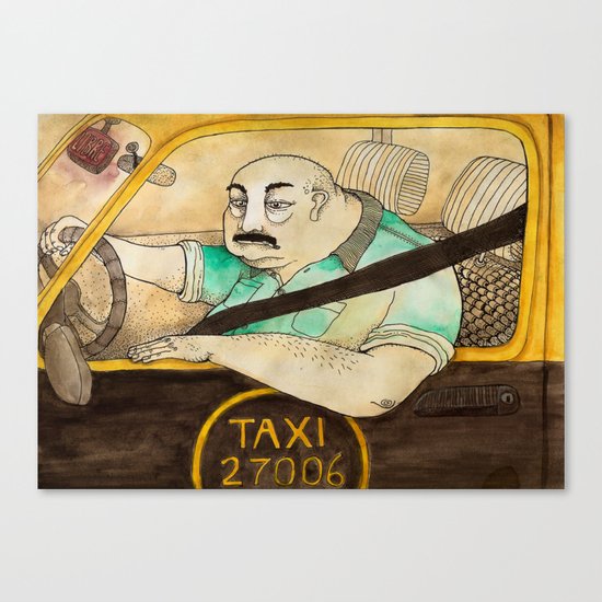 Taxi de Buenos Aires Canvas Print