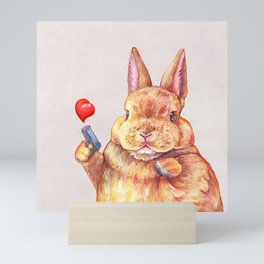Valentine's Bunny Mini Art Print