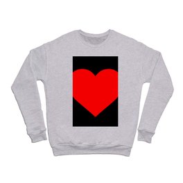 Heart (Red & Black) Crewneck Sweatshirt