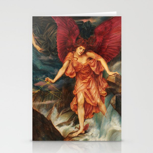 The Storm Spirits, 1900 by Evelyn De Morgan Stationery Cards