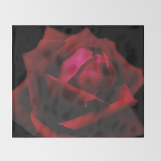 Red Rose Flower Floral Blood Drop Gothic Decor Art A594 Throw Blanket By Nicolphotographicart Society6