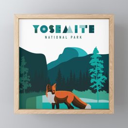 Yosemite National Park - Sierra Nevada Red Fox Framed Mini Art Print
