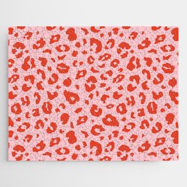Red + Pink Leopard Spots (xii 2021) Jigsaw Puzzle