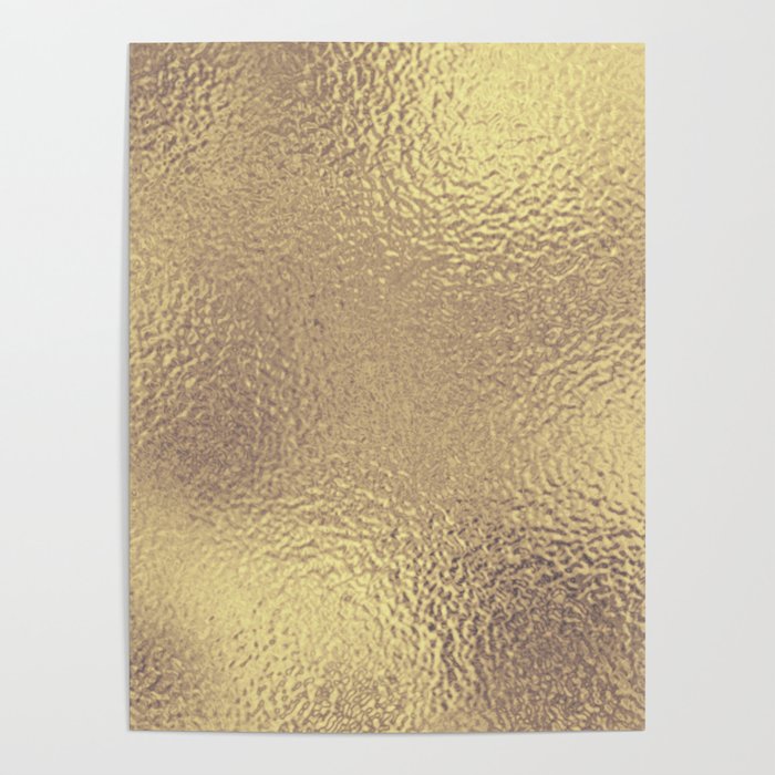 Simply Metallic in Antique Gold Poster