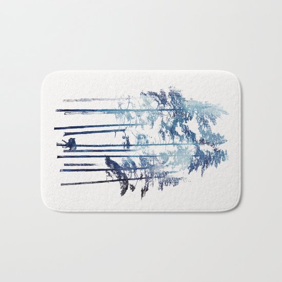 Winter Wolf Bath Mat